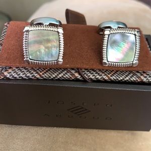 Joseph Abboud Abalone shell cufflinks